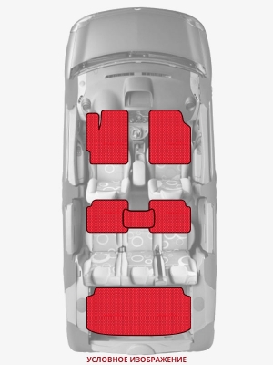 ЭВА коврики «Queen Lux» комплект для Honda Fit I